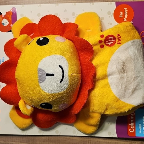 Fisher-Price Yellow and Orange Lion Plush Warming Toy - Picture 2 of 5